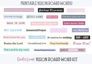 God s Love Vision Board Words Vision Board Printable Vision Board Party Kit 2026 Faith Vision Board Word Kit Etsy
