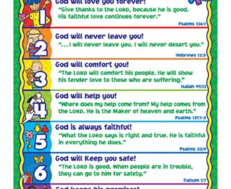 God s Promises For Kids Chart Free Printable Carson Dellosa