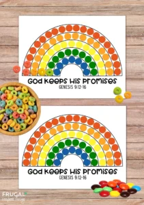 God s Promises Rainbow Dot Marker Activity For Sunday School Frugal Coupon Living