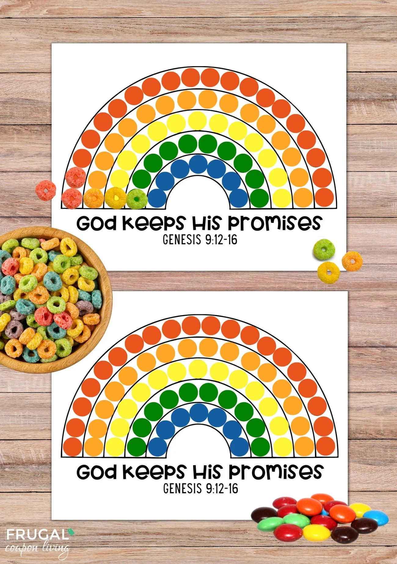 God s Promises Rainbow Dot Marker Activity For Sunday School Frugal Coupon Living