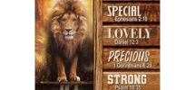 God Says You Are Canvas Print Lion And Lamb Pictures Bible Verse Wall Art Decor Christ Follower Life