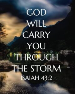 God Will Carry You Through The Storm Bible Verse Notebook And Daily Planner Floral Composition Notebook 132 Pages 8 x10 Lined Paper Journal Christian Daily Planner Journal Series Notebook Bible Verses 9781981177998