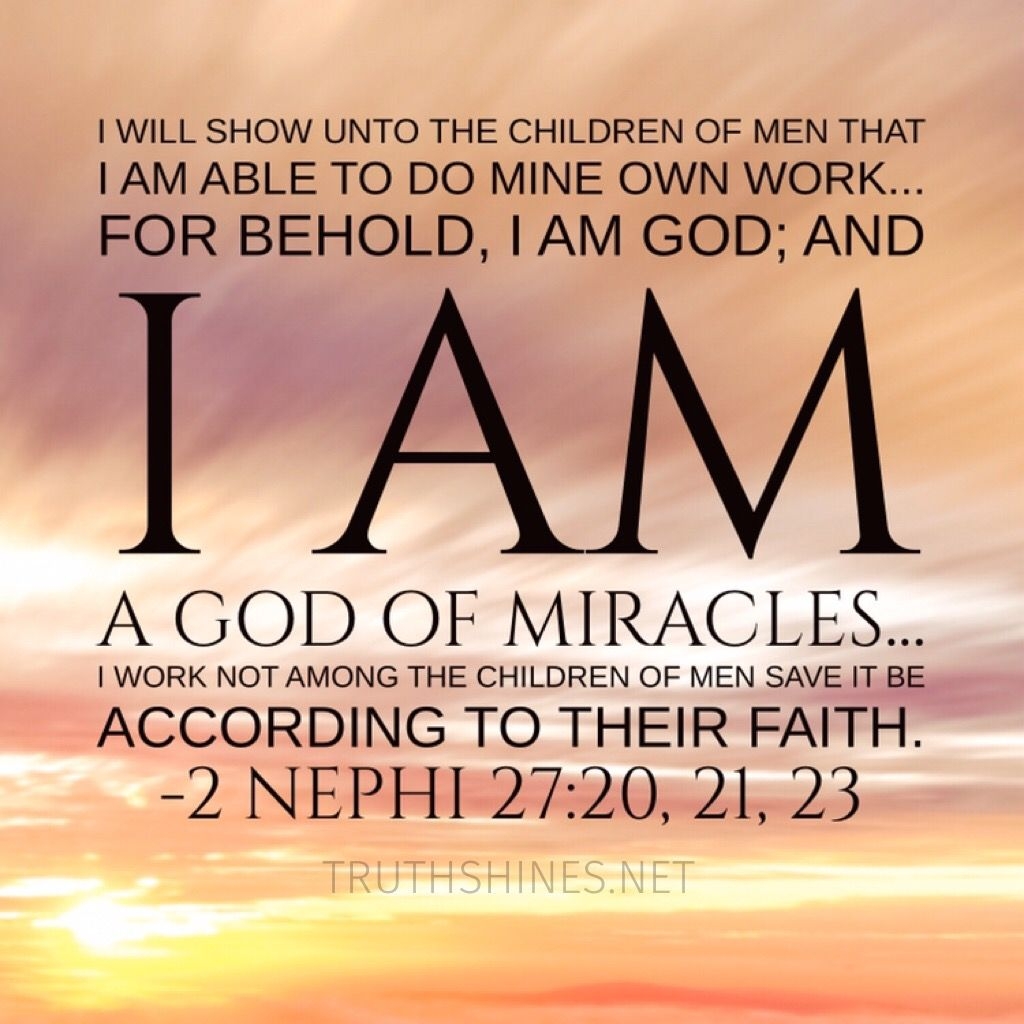 God Works The Miracles You Bring The Faith