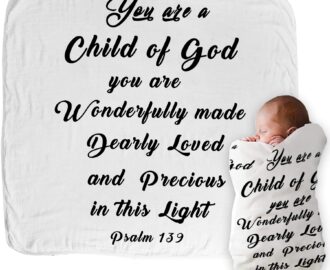 Godchild Muslin Swaddle Blanket Christening Blanket Scripture Bible Verse Quote Blanket Christian Religious Baby Gifts Baptism Blanket Godmother Newborn Boy Girl Shower 100 Cotton 120cm 120cm Buy Online At Best Price In UAE