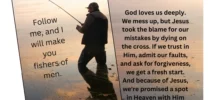 Gone Fishing Bible Verse Prayer Cards 50 Pack Faith And Inspiratio Christian Book And Toys
