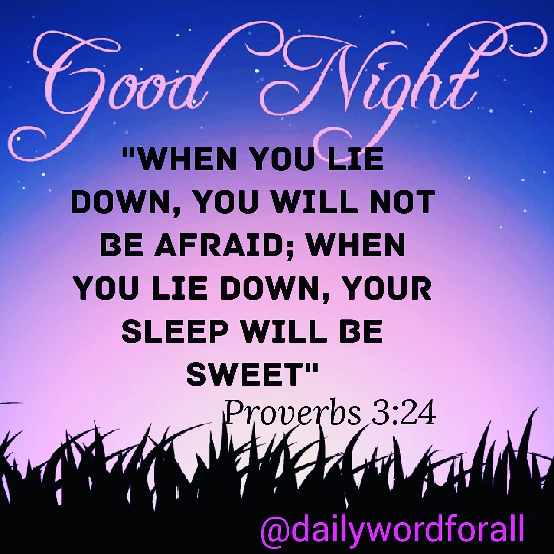 GOOD NIGHT SLEEP DAILY WORD FOR ALL