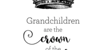 Grandchildren Are The Crown Digital Print Proverbs 17 6 Print Scripture Art Grandparent Gift Grandparent Digital Print Etsy