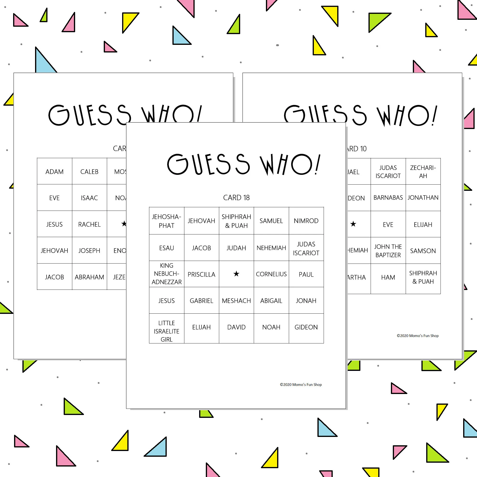 Guess Who Bible Game JW Family Worship Night Instant Download Printable Zoom Party Game For Kids Etsy Israel