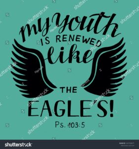 Hand Lettering My Youth Renewed Like Stock Vector Royalty Free 1437258677 Shutterstock