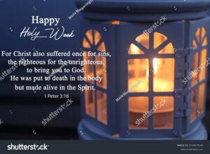 Happy Holy Week Concept Bible Verse Stock Photo 2124674135 Shutterstock