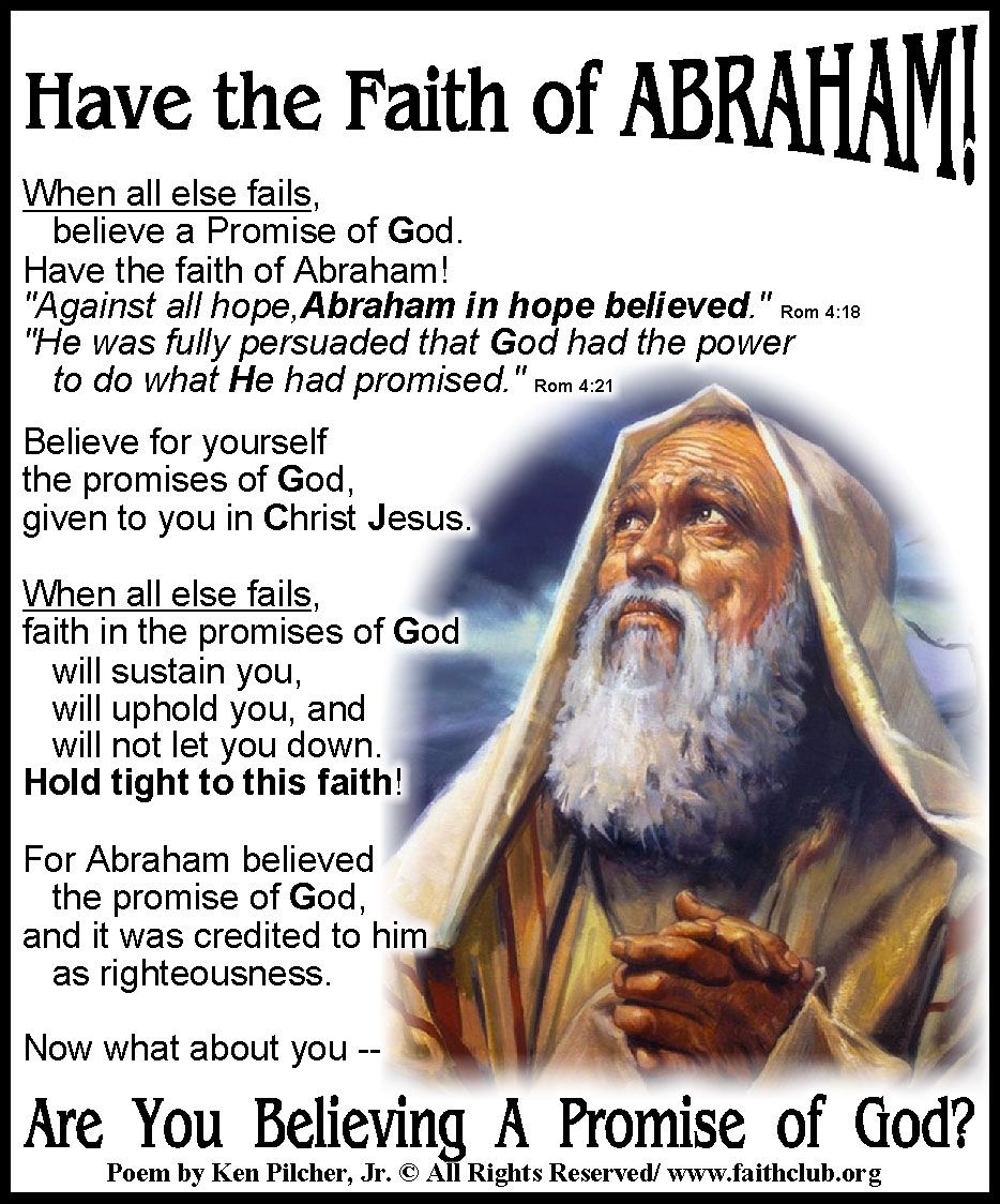 Have The Faith Of Abraham Faithclub