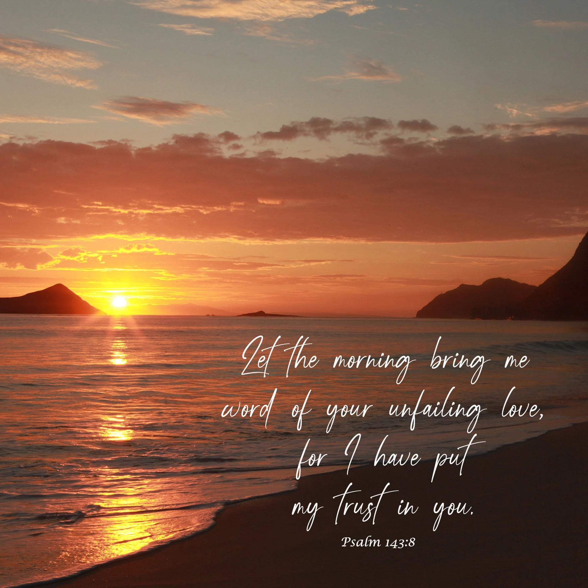 Hawaii Beach Rabbit Island Sunrise Morning Word Bible Verse Etsy