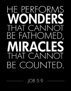 He Performs Wonders That Cannot Be Fathomed Miracles That Cannot Be Counted Job 5 9 Digital Print Etsy Sweden
