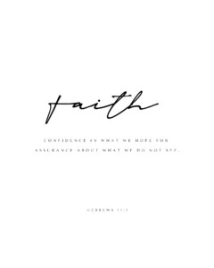 Hebrews 11 1 Bible Verse Wall Art Scripture Bella