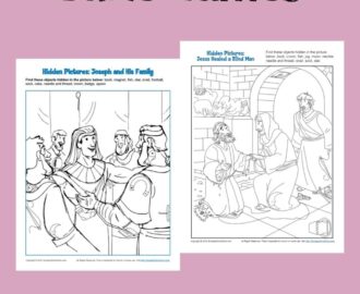 Hidden Picture Bible Activities For Children On Sunday School Zone