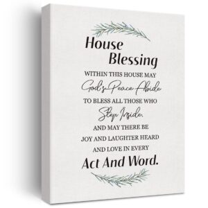 House Blessing Conservatory Wall Mount Bible Verse Verse Quote Artwork Canvas Print Decor Home Living Room Porch Couple New Home Farmhouse Art Wall Decor Christian Gifts Housewarming Gifts 12x15in Amazon au Home
