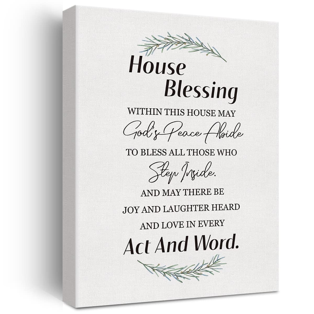 House Blessing Conservatory Wall Mount Bible Verse Verse Quote Artwork Canvas Print Decor Home Living Room Porch Couple New Home Farmhouse Art Wall Decor Christian Gifts Housewarming Gifts 12x15in Amazon au Home