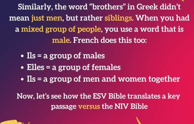 How The ESV Is A Sexist Translation Any Thoughts R eformed