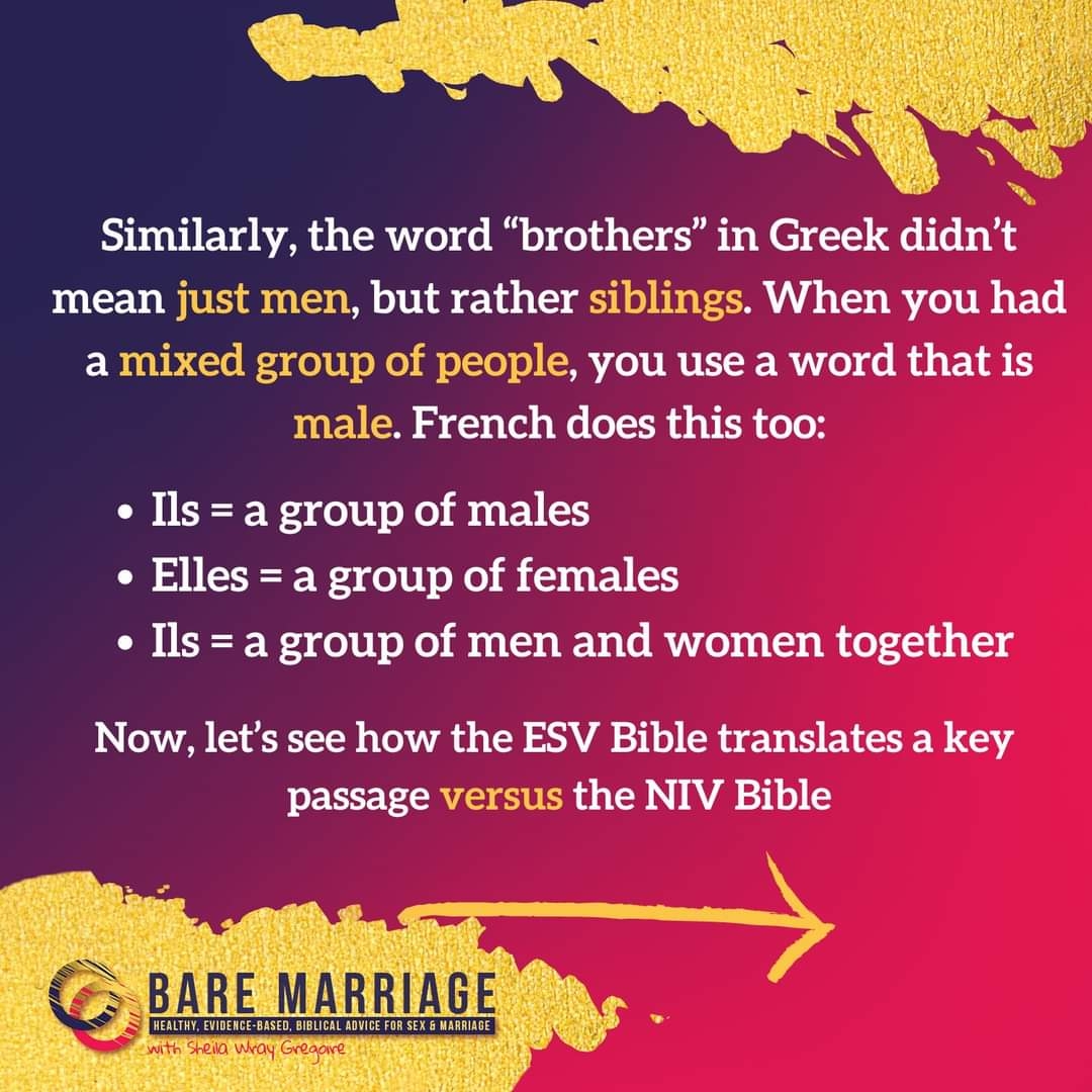 How The ESV Is A Sexist Translation Any Thoughts R eformed