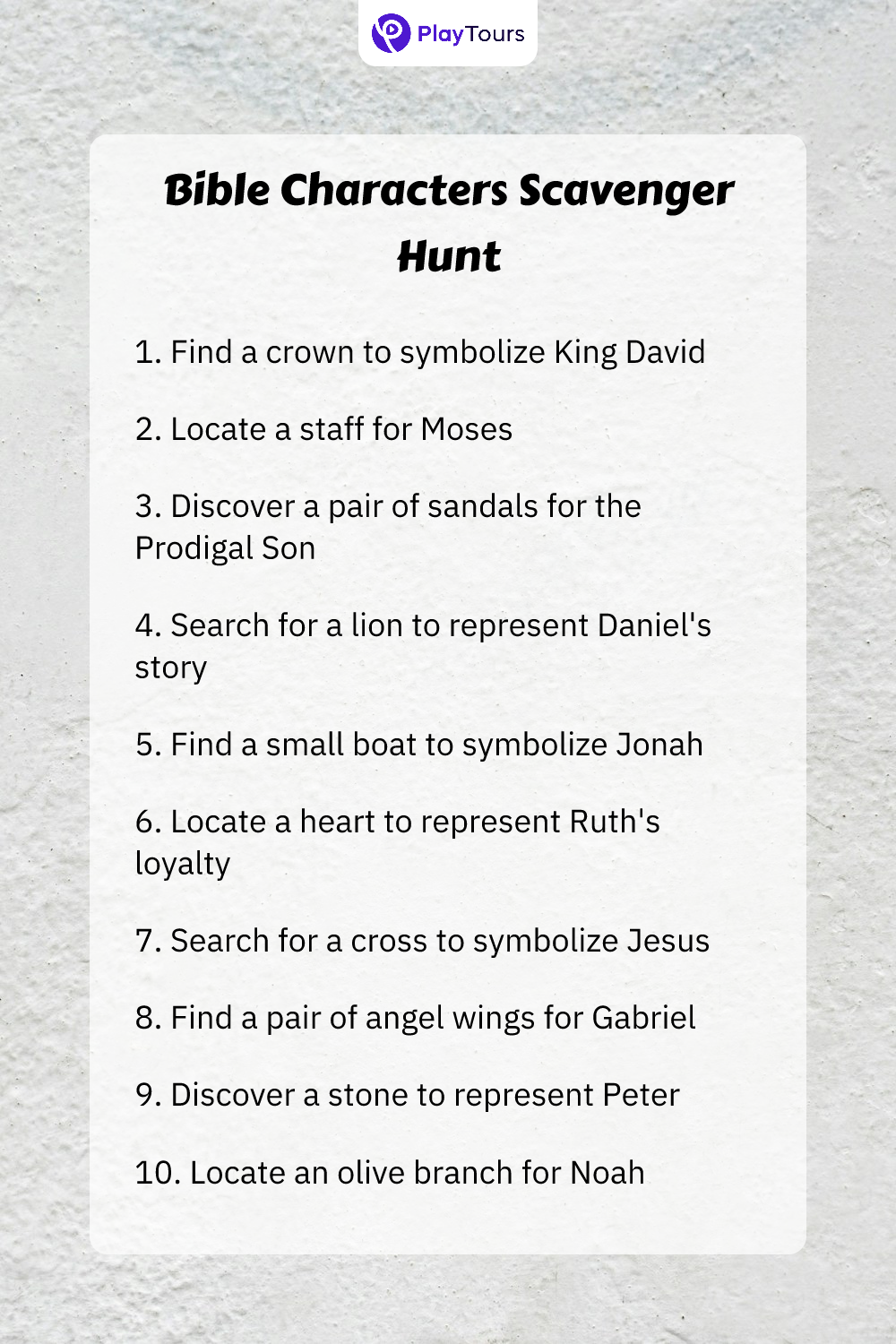 Printable Bible Scavenger Hunt