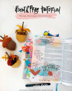 Hybrid Print And Pray Bible Journaling Using Collage Printables John 3 Illustrated Faith