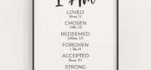 I Am Bible Verse Affirmations Printable Wall Art Positive Christian Scripture Affirmations Digital Print Neutral Christian Nursery Decor Etsy Canada