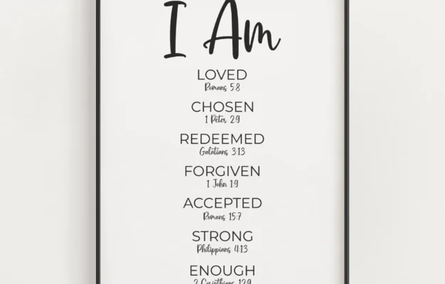 I Am Bible Verse Affirmations Printable Wall Art Positive Christian Scripture Affirmations Digital Print Neutral Christian Nursery Decor Etsy Canada