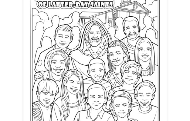 I Belong To The Church Of Jesus Christ Coloring Page Printable Doctrine And Covenants Coloring Page