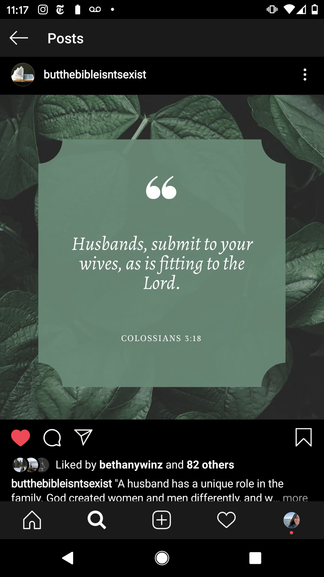 I Discovered An Instagram Account That s Rewriting Sexist Bible Verses And Honestly This Is The Exchristian Content I m Here For butthebibleisntsexist Doing The Lord s Work R exchristian