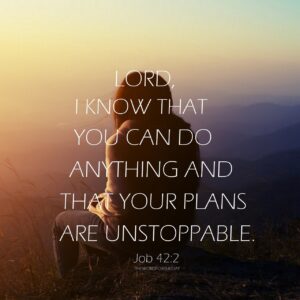 I Know That You Can Do Anything And That Your Plans Are Unstoppable Job 42 2 Nothing Could Stop Jesus From Bearing Our thewordfortheday On Tumblr