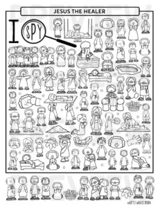 I Spy Stories Of Jesus Bible Worksheets By Little Wiggles Design Etsy