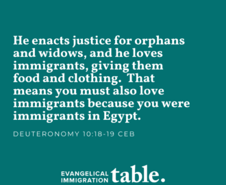 I Was A Stranger Challenge Evangelical Immigration Table