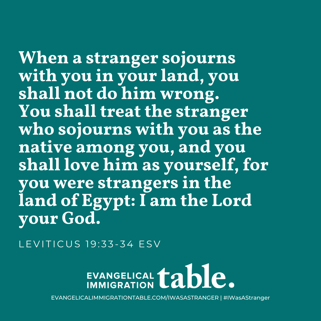 I Was A Stranger Challenge Evangelical Immigration Table