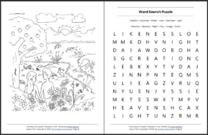 In The Beginning God Created Genesis 1 1 2 4 Printable Bible Lesson Sunday School Store