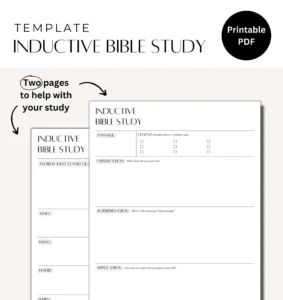 Inductive Bible Study Template Worksheet Scripture Bible Study Worksheet Bible Study Tool Bible Study Worksheet Inductive Study Etsy