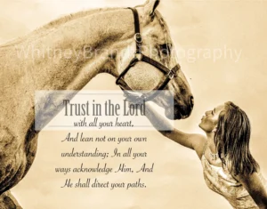 Inspiring Bible Verse Horse Equestrian Gift For Etsy