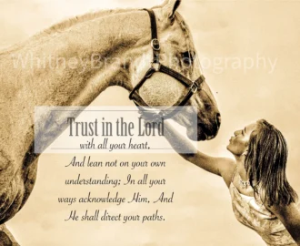 Inspiring Bible Verse Horse Equestrian Gift For Etsy