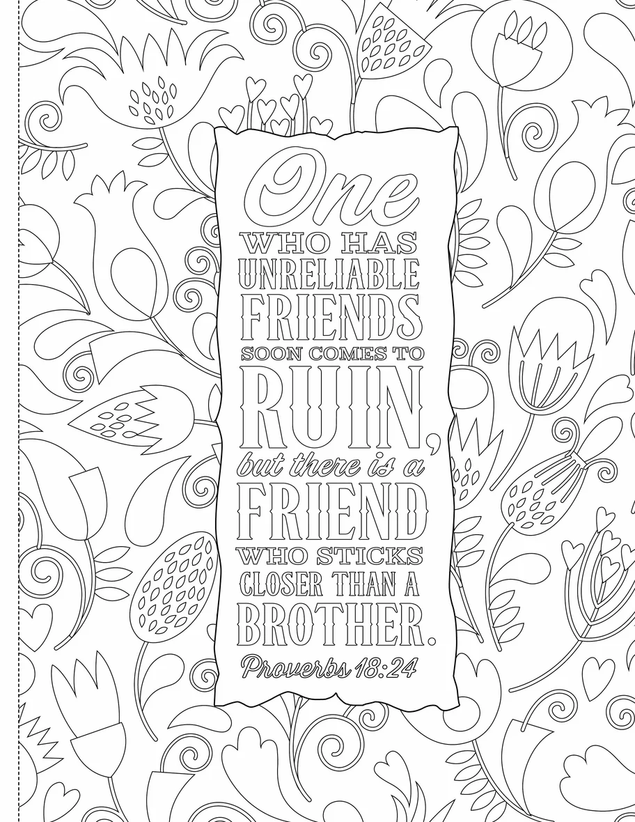 Inspiring Words Coloring Book 30 Verses From The Bible You Can Color FaithGateway
