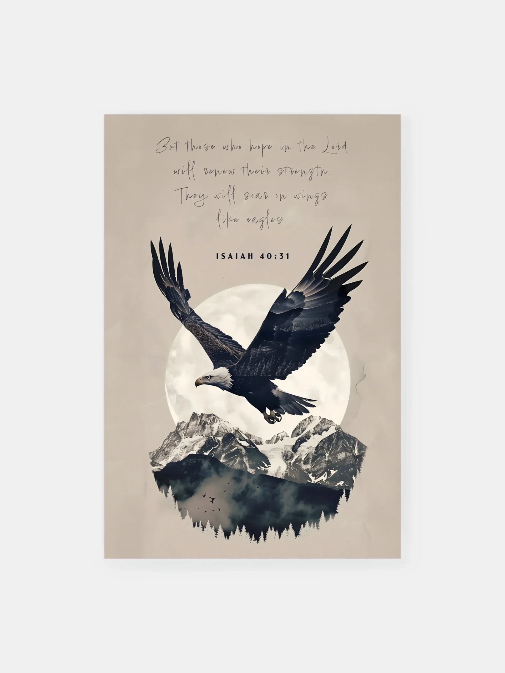 Isaiah 40 31 Bible Quote Eagles Poster Klumo Shop