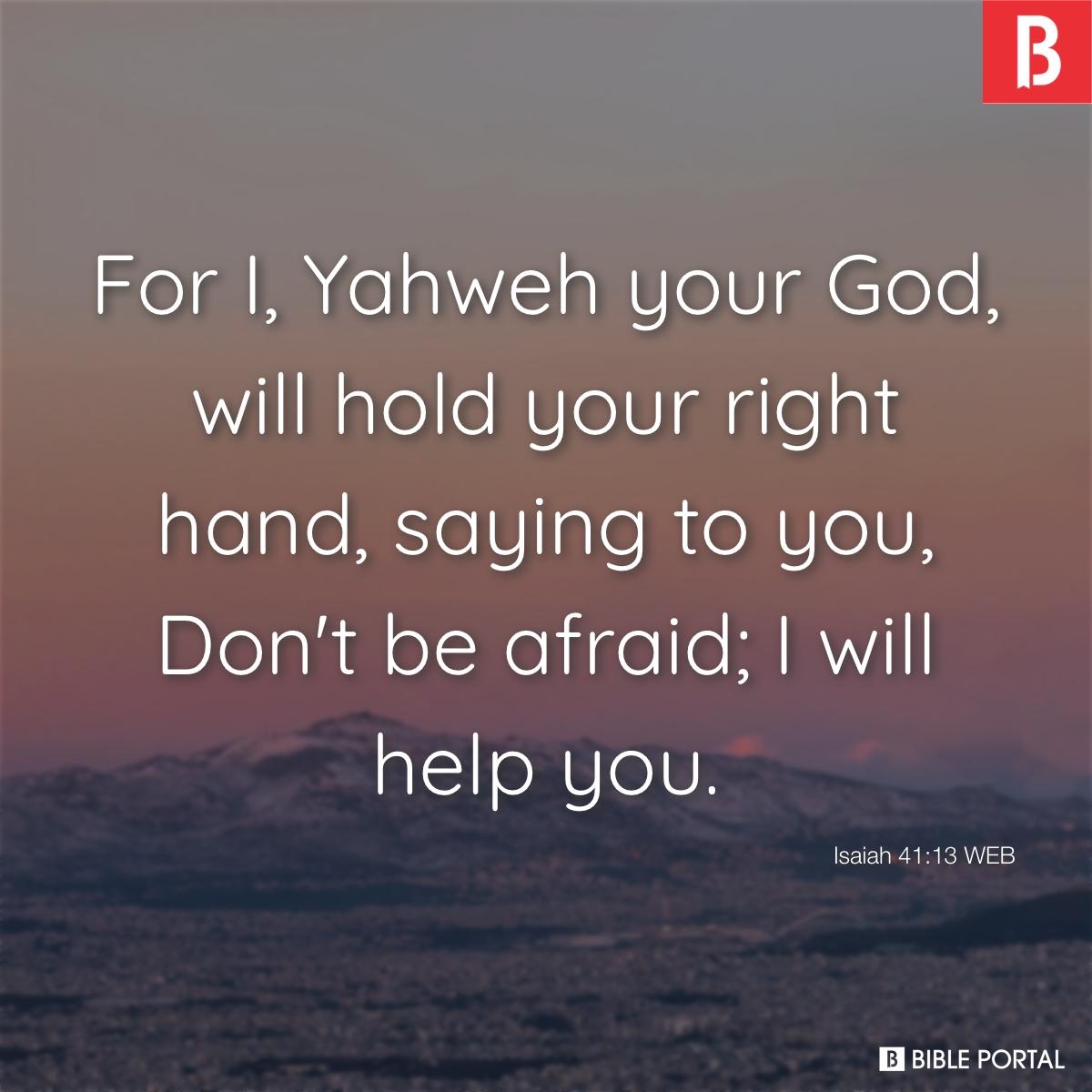 Isaiah 41 13 WEB Bible Study Meaning Images Commentaries Devotionals And More 