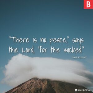 Isaiah 48 22 NIV Bible Scripture Image Bible Portal