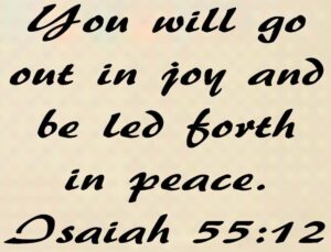 Isaiah 55 12 BIBLE VERSE Quote You Will Go Out In Joy Wall Art Vinyl Decal EBay