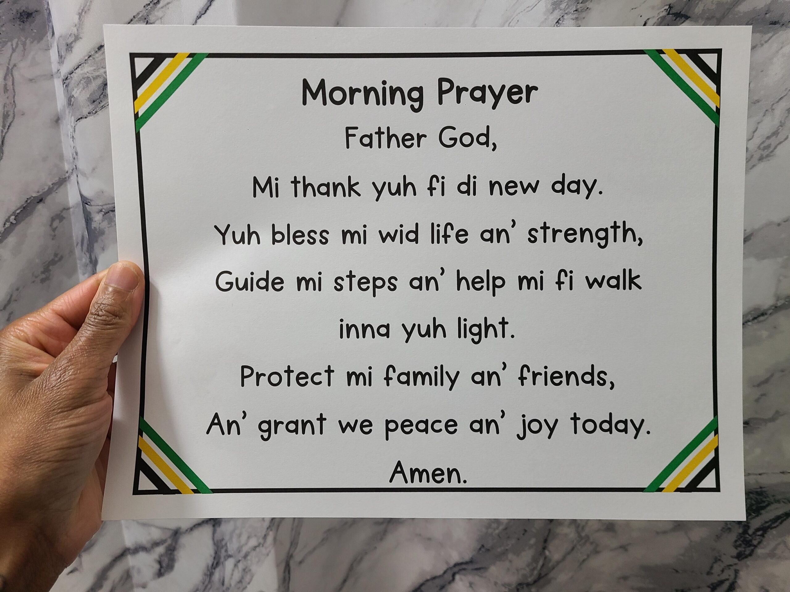 Jamaican Prayers Morning Prayers Jamaican Books Printable Prayer Jamaica Rasta Bible Print Etsy