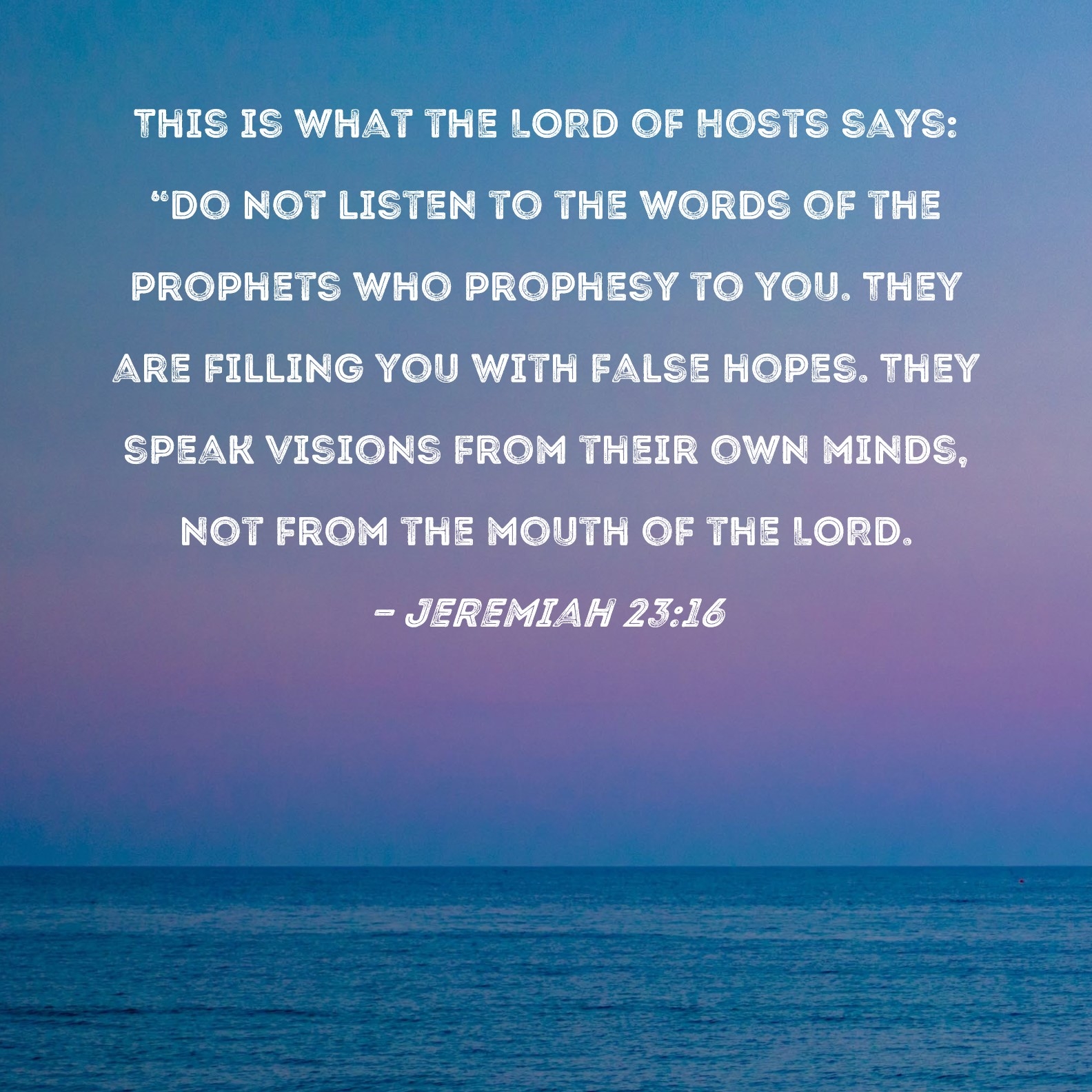Bible Quotes About Prophets