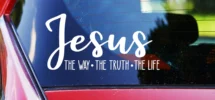 Jesus Decal Christian Car Sticker Vinyl Lettering Window Mug Coffee Cup Laptop Bible Verse Scripture God Faith Sign Quote Deco Etsy