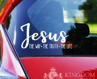 Jesus Decal Christian Car Sticker Vinyl Lettering Window Mug Coffee Cup Laptop Bible Verse Scripture God Faith Sign Quote Deco Etsy