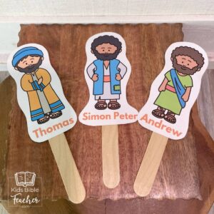 Jesus Disciples Stick Puppets Jesus Disciples Stand Up Paper Dolls Kids Bible Teacher