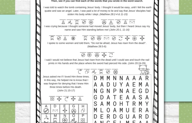 Jesus Resurrection Activity Pages Easter Story Worksheets For Kids Kids Bible Teacher