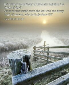 Job 38 28 KJV Hath The Rain A Father Or Who Hath Begotten The Drops Of Dew