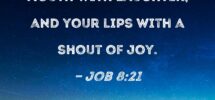 Job 8 21 He Will Yet Fill Your Mouth With Laughter And Your Lips With A Shout Of Joy